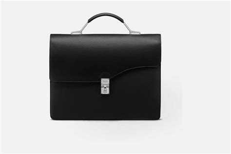 dior elite briefcase|Dior Black Leather Elite Briefcase .